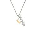 thumbnail image 2 of Delight Jewelry Two-tone Labrador Silhouette Heart Silvertone Sisters Best Friends Forever Bar Charm Necklace, 23", 2 of 4