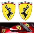 thumbnail image 1 of 1pair Funny Donkey Car Sticker,Reflective Car Sticker Cover Compatible for Ferrari-Good, 1 of 5