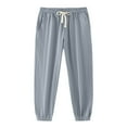 thumbnail image 3 of BXINGOHAI 34"/36" Inseam Mens Tall Sweatpants Pants Men with Pockets Workout Joggers Gray,L, 3 of 5