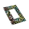 thumbnail image 7 of DouZhe 1-Gang Decorator/Rocker Wallplate, Colorful Zebra Exotic Animal Decorative Wall Plates, 7 of 7