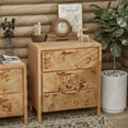 thumbnail image 3 of COZAYH 3 Drawer Dresser Natural Boho Solid Wood, 17” x 11.5” x 4.75”, 31.5 lb, 3 of 10