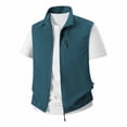 thumbnail image 2 of Kalauyu Sleeveless Zip Up Vest for Men Stand Collar with Multi Zipper Pocket Casual Lightweight Outdoor Fishing Hiking Waistcoat, 2 of 6