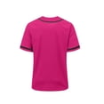 thumbnail image 6 of qolati Boys Girls Baseball T-Shirts Soft Summer Short Sleeve Button Down Shirts Loose Hip Hop Sport Shirt Tops for Kids Size 3-15 Years, 6 of 7