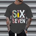 thumbnail image 4 of CONZONE Mens 6 7 T-Shirts Short Sleeve T Shirts for Men Casual Crew Neck Six Seven Graphic Lightweight Tees Soft Cozy Athletic Tops, 4 of 4