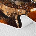 thumbnail image 5 of Erosebridal Black Gold Orange Quilt King, Watercolor Marble King Coverlet Set, 3pcs 1 Bedspread and 2 Pillowcases, 5 of 7