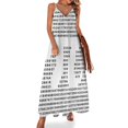 thumbnail image 1 of Vestido sin mangas con números Pi π, vestidos elegantes para mujer, venta de ropa para mujer, vestido largo para mujer, vestido femenino, 1 of 7