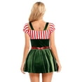 thumbnail image 3 of iiniim Women's Gingerbread Character Holiday Outfits One Piece A-line Cookie Dress Green XXL, 3 of 7