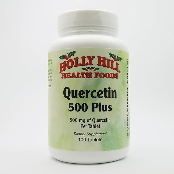 Holly Hill Health Foods, Quercetin Plus 500 MG, Allergy and Immune Health, 100 Tablets