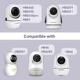 thumbnail image 3 of para soporte de monitor Hellobaby compatible con HB6550/ HB65/ HB6339/ HB40/ HB6081/ HB66/ HB6351 y ANMEATE SM935E, soporte giratorio de 20 pulgadas sin herramientas ni daños en la pared, 3 of 5