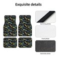 thumbnail image 4 of Honeii Colorful Skateboard Print Car Foot Mat Four-Piece Set - Front & Rear Universal Car Floor Mats for SUVs, Trucks, Sedans, 4 of 7