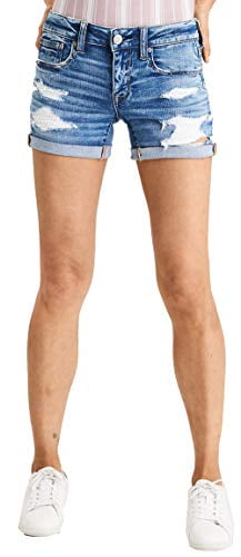 ae next level denim midi short