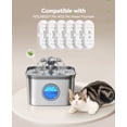 thumbnail image 2 of FeelNeedy FN-W22 Stainless Steel Pet Cat Water Fountain Replacement Filters, 6 Pack, 2 of 8