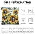 thumbnail image 5 of Qinduosi  Decorative Sunflower Pillow Cover Set of , Yellow Black Buffalo Plaid Throw Pillow Cover, Farmhouse Sunflower Decor for Home Outdoor Sofa Couch, Fall Flower Pillow case (No Insert) White, 5 of 5