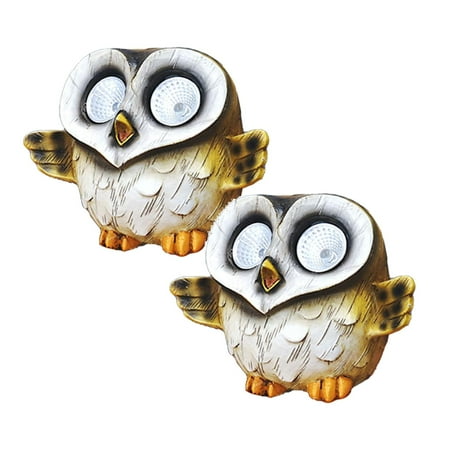 

NGHnuifg Creative Owl Solar Energy Lamp Animal Sculpture Resin Ornaments Cute Owl Night Light Birthday Christmas Cool Lights for Room Light Projector for Bedroom 3d Dinosaur Night *2PCS