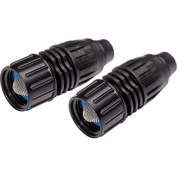 2 Pack Rain Bird Drip Irrigation Quick Lock Fittings, 3/4" Female Hose Thread x .700" Drip Irrigation Tubing QL075FHTX