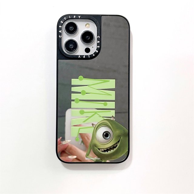Carcasa De Espejo Para iPhone 13 Pro max 13 14 12 Promx 12 11 ins Estilo Lindo Patrón De Dibujos Animados A Prueba De Golpes Protector Completo Cubierta Del Teléfono