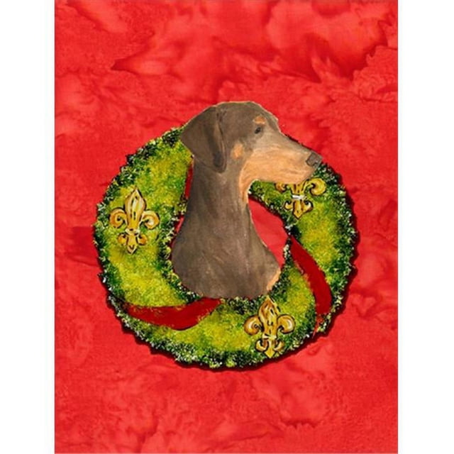 Carolines Treasures SS4169CHF 28 x 40 In. Doberman Flag Canvas- House Size