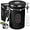 2.8L | Black, variant on 1800ML Airtight Coffee Canister with Date Tracker&Transparent Window, 22.8OZ Coffee Container with 30ML Measure Spoon&4 co2 Valve, Coffee Bean Storage Container for Grounds Coffee, Beans, Tea(Gray)