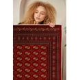 thumbnail image 3 of LaModaHome Area Rug Non-Slip - Red Classical Soft Machine Washable Bedroom Rugs Indoor Outdoor Bathroom Mat Kids Child Stain Resistant Living Room Kitchen Carpet 2.7 x 6.6 ft (122), 3 of 5