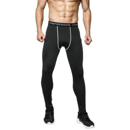 Mens Compression Pants Bodybuilding Jogger Fitness Exercise Skinny Leggings (Best Compression Leggings For Men)