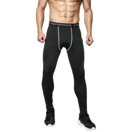 Mens Compression Pants Bodybuilding Jogger Fitness Exercise Skinny Leggings