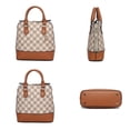 thumbnail image 4 of MKF Collection Marjorie Satchel Bag Women's, Vegan leather Circular Print Shoulder Bag Handbag Purse by Mia K, 4 of 6
