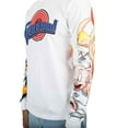 thumbnail image 4 of Space Jam Looney Tunes Men's Tune Squad Graphic Print Long Sleeve Tee T-Shirt (Small, White), 4 of 4
