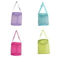thumbnail image 1 of Kids Seashell Mesh Bag Tote Cylinder Shell Collecting Bags Beach Toy Bag With Zippers Adjustable Carrying Straps Treasure Sandboxes Net Bag, 1 of 8