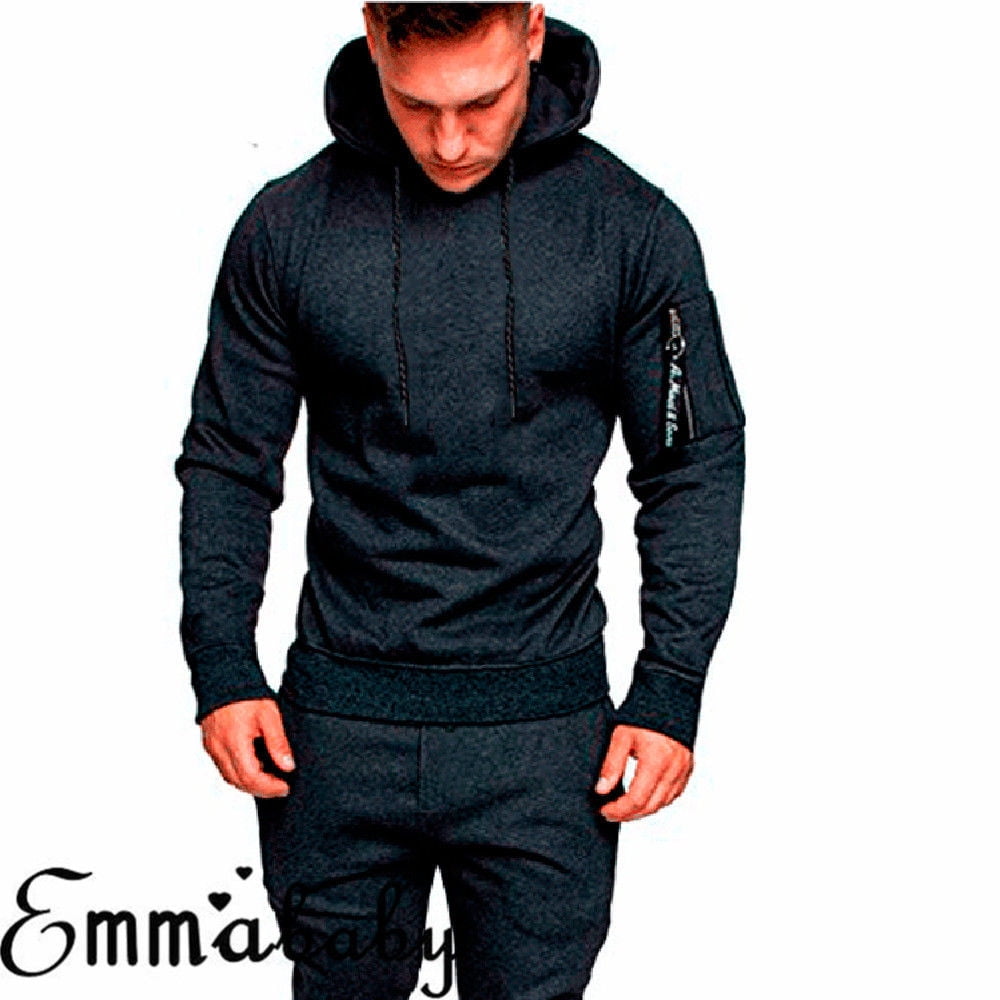 MENS TRACKSUIT SET ZIP HOODIE TOP BOTTOMS JOGGERS GYM TRACKIES JOGGING GYM NEW 