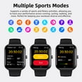thumbnail image 4 of VAYKAL Smart Watch Fitness Tracker for Android and iPhone Multiple Sports Modes Pedometer Timer Stopwatch Make/Answer Calls Message Notifications IP67 Waterproof, 4 of 9