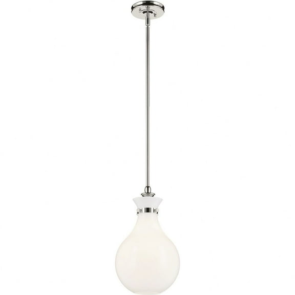 52776PN Kichler Lighting Laria - 1 Light Medium Pendant-16.25 Inch Tall and 9.75 Inch Wide-Polished Nickel Finish