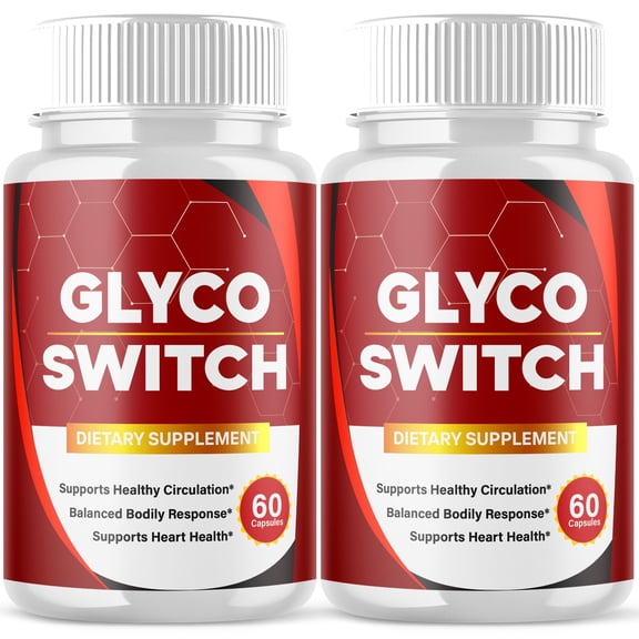 Glyco Switch Blood Support Pills Advanced Formula Vitamin Supplement GlycoSwitch 120 Capsules