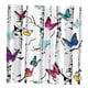 thumbnail image 1 of Juego de 2 cortinas opacas 3D con estampado digital de , cortina Mariposa Sunnimix Cortina de poliéster, 1 of 8