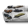 thumbnail image 3 of Cars Soft Flannel Fleece Throw Blanket, Rare Fifties Vintage Vehicle Closed Roof Tops Original Timeless Automobile Graphic, Cozy Plush for Indoor and Outdoor Use, 60" x 80", Multicolor, by Ambesonne, 3 of 6