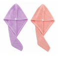 thumbnail image 1 of Toalla para secar el cabello, gorro para el cabello seco, envoltura para secar el cabello de microfibra, fuerte absorbente de agua, sombrero de ducha triangular, herramienta para limpiar el cabello, 1 of 5