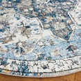 thumbnail image 3 of SAFAVIEH Bristol Acacia Oriental Polyester Area Rug, Cream/Blue, 7' x 7' Round, 3 of 10