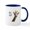 White/Navy Inside, variant on CafePress - Moo Giraffe Goat Mug - 11 oz Ceramic Mug - Novelty Coffee Tea Cup