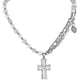 thumbnail image 1 of 2026 Hip-hop Personality Cross Pendant Pearl Necklace Clavicle Chain Short Women, 1 of 5