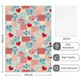 thumbnail image 2 of 4 Pcs Pioneer Flower Floral Print Pattern Kitchen Towels, Funny Microfiber Dish Towel Set, 18" X 26" Tea Towels, 2 of 6
