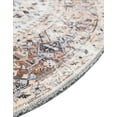 thumbnail image 5 of Unique Loom Yara Collection Area Rug - Sunil (4' Round Ivory Almond/Black), 5 of 6