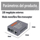 thumbnail image 3 of Set Convertidores Fibra Óptica Medios 10/100 Ethernet Gris, 3 of 3