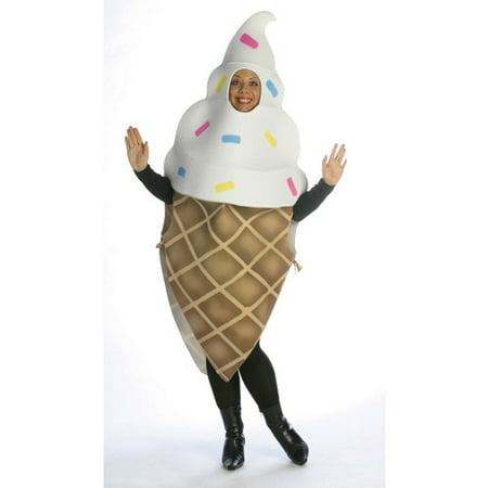 Ice Cream Cone Adult Halloween Costume - One Size