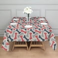 thumbnail image 3 of Dog Bones Square Tablecloth,Waterproof Square Table Cover,Wipeable Spillproof Washable Table Cover for Home Kitchen Party Decor 52"x52"(132x132cm), 3 of 6