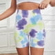 thumbnail image 5 of Gibobby Pantalones cortos de yoga Ropa deportiva para mujer, pantalones cortos deportivos para mujer, pantalones cortos deportivos de cintura ancha, p(Morado,G), 5 of 5