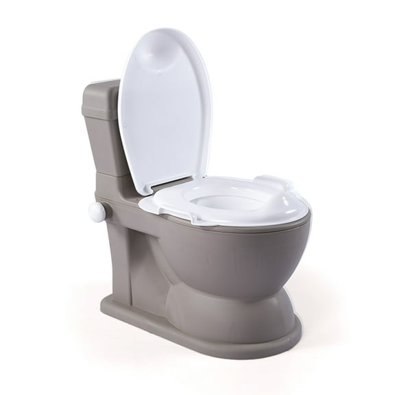 Dolu Nuve Educational XL Potty, Flip-Top Lid for Children 18 Months & Up, Grey