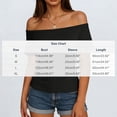thumbnail image 6 of fatyb Womens off the Shoulder Tops Casual Short Sleeve Tee Shirts Summer Elegant Tshirts for Going Out, 6 of 6