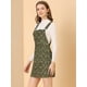 thumbnail image 4 of Vestido Floral Allegra K Mono Correa Ajustable Falda de Tirantes pana para Mujer Verde S, 4 of 6