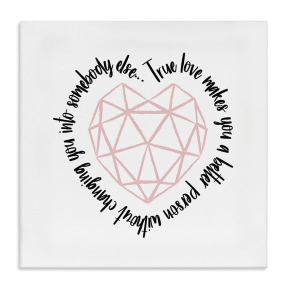 Stupell Industries Modern True Love Inspirational Canvas Art, 30 x 30, by Martina Pavlova