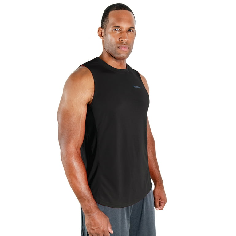 DEVOPS 3 Pack Men's Muscle Shirts Sleeveless dry Fit Gym Workout