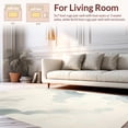 thumbnail image 2 of ODIKA 8'x10' Machine Washable Non-Slip Area Rug, Cloud Motif with Abstract Swirling Lines and Gradient Hues High Traffic Rug, Gray, 130087, 2 of 7